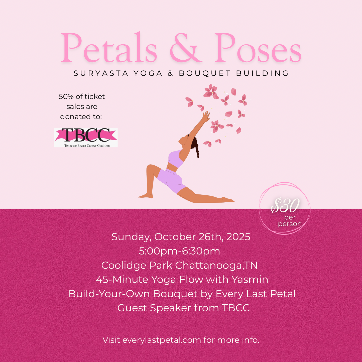 Petal & Poses Ticket